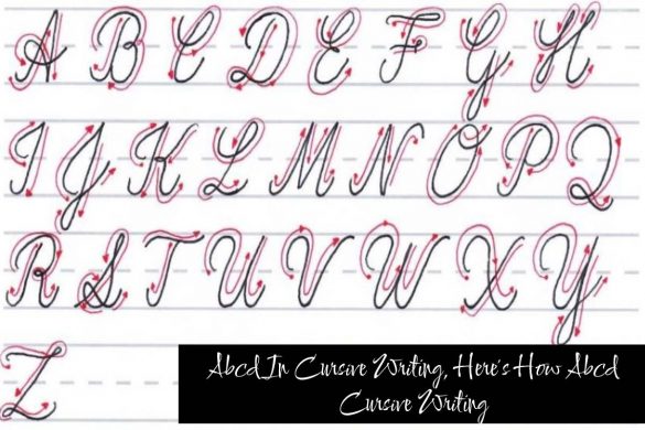 Abcd In Cursive Writing, Here's How Abcd Cursive Writing