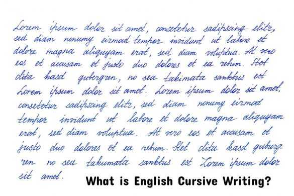 What is English Cursive Writing_